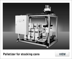 Palletizer for stocking cans